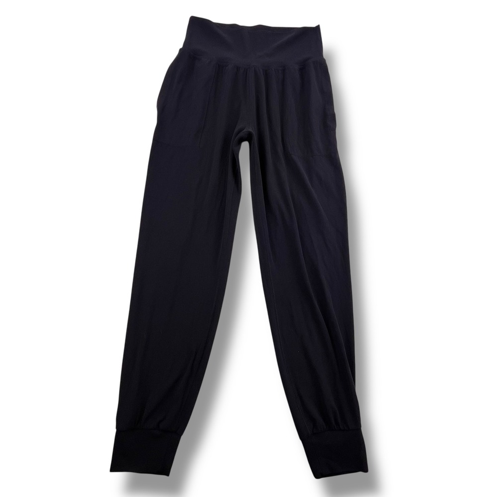 Athleta Salutation Jogger Black High Waisted Yoga Pants Womens Small Petite SP